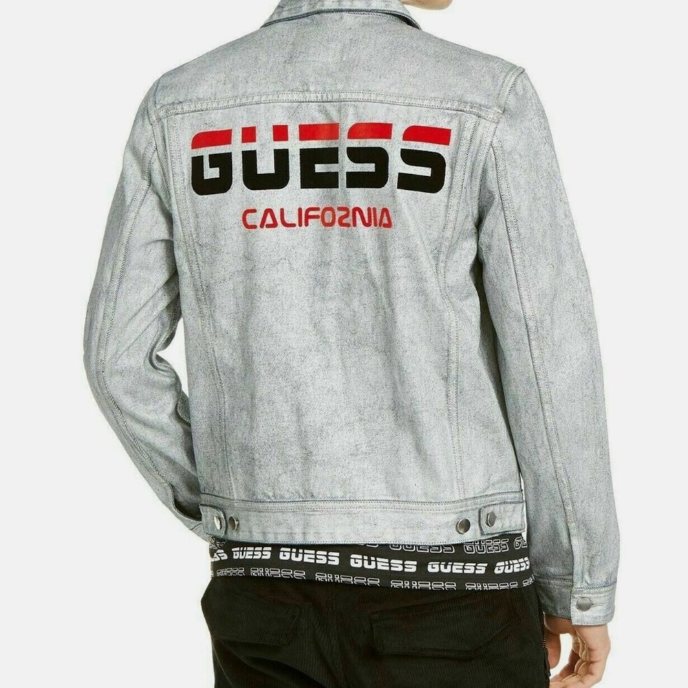 GUESS Light Gray Denim Jacket